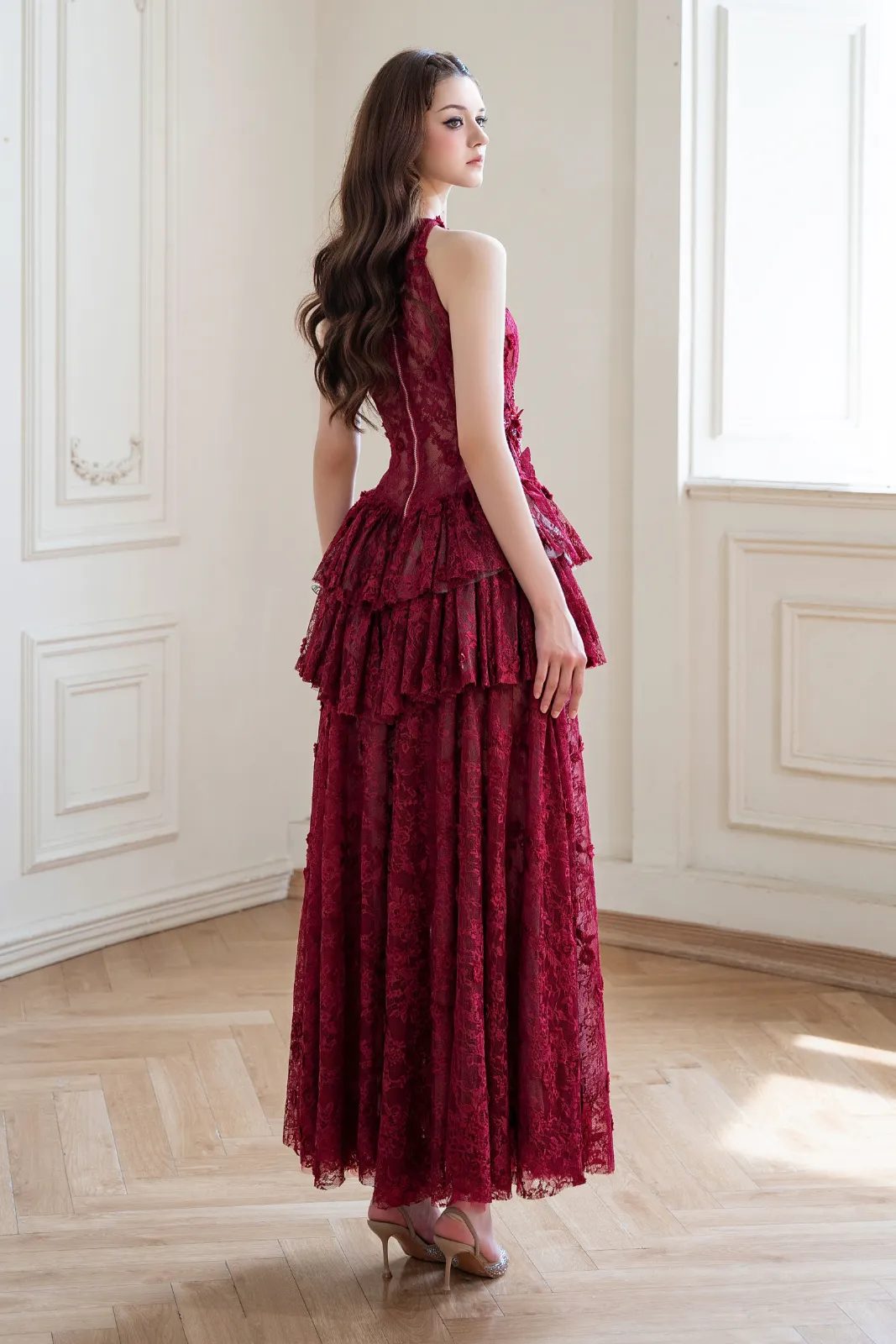 Zela Tiered Ruffle Maxi Dress - MEAN BLVD