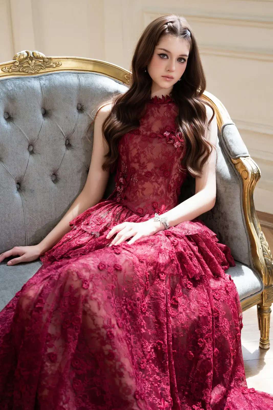 Zela Tiered Ruffle Maxi Dress - MEAN BLVD