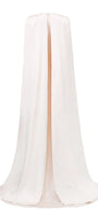 Zendaya Cape V-Neck Silk Floor Length Dress - MEAN BLVD