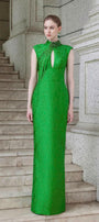 Zephyr Sheath Sleeveless Jacquard Floor Length Dress - MEAN BLVD