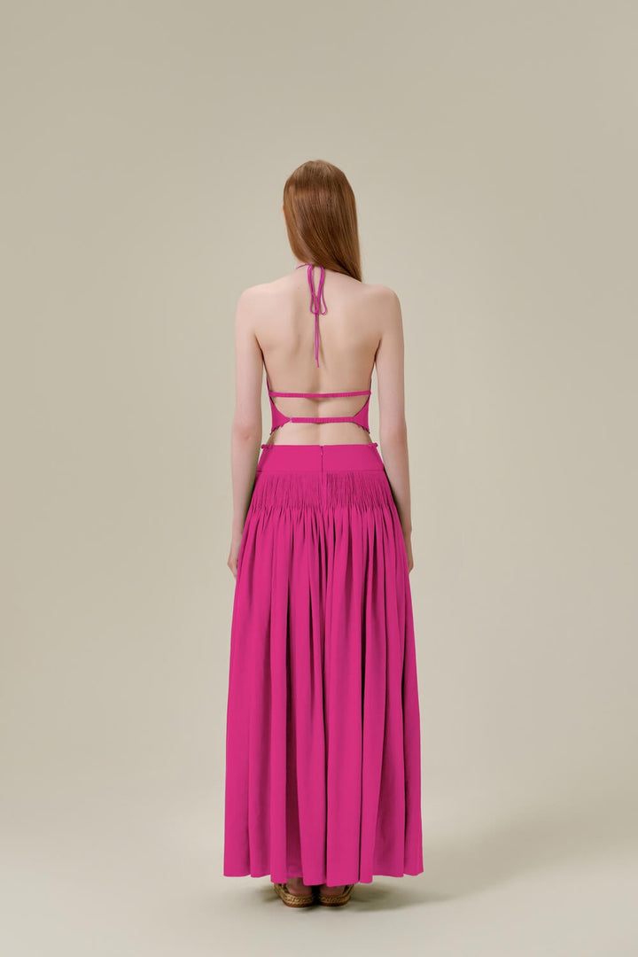 Katie Halter Neck Maxi Dress MEAN BLVD