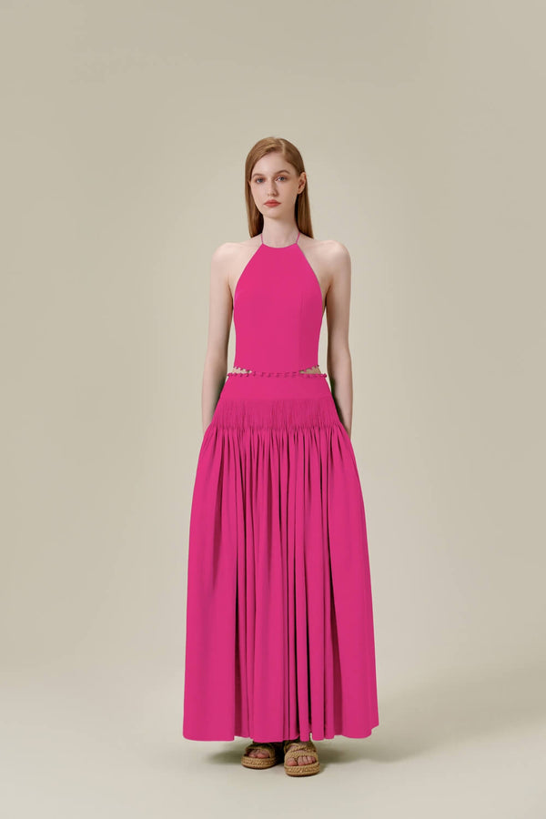 Katie Halter Neck Maxi Dress MEAN BLVD