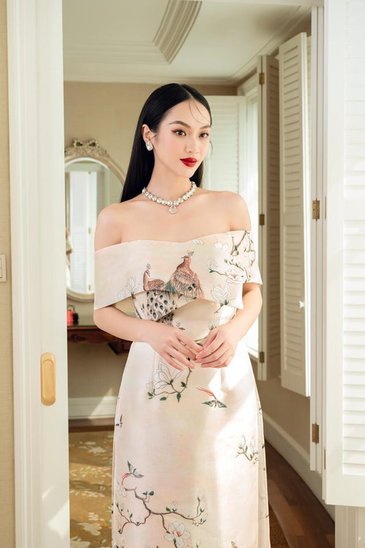 Aaron Off-Shoulder Ao Dai Set - MEAN BLVD