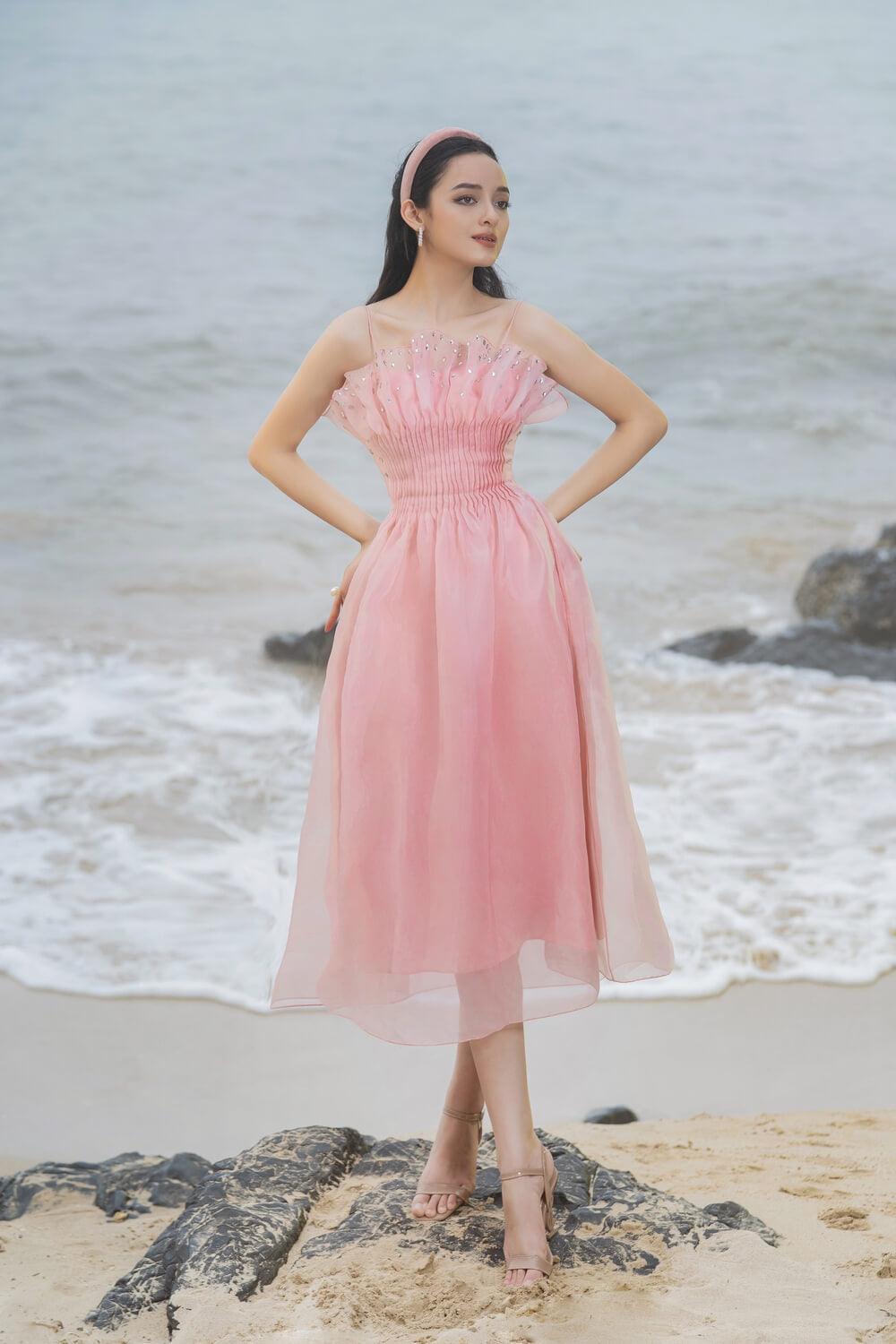 Abby Drapped Chest Dress MEAN BLVD