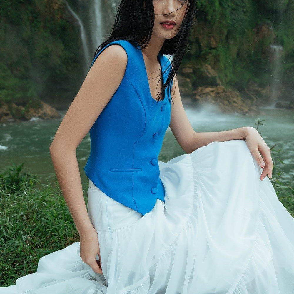 Amanda Linen Vest MEAN BLVD