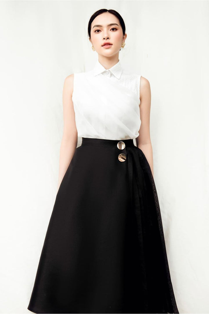 Ame Side Pleated Skirt MEAN BLVD