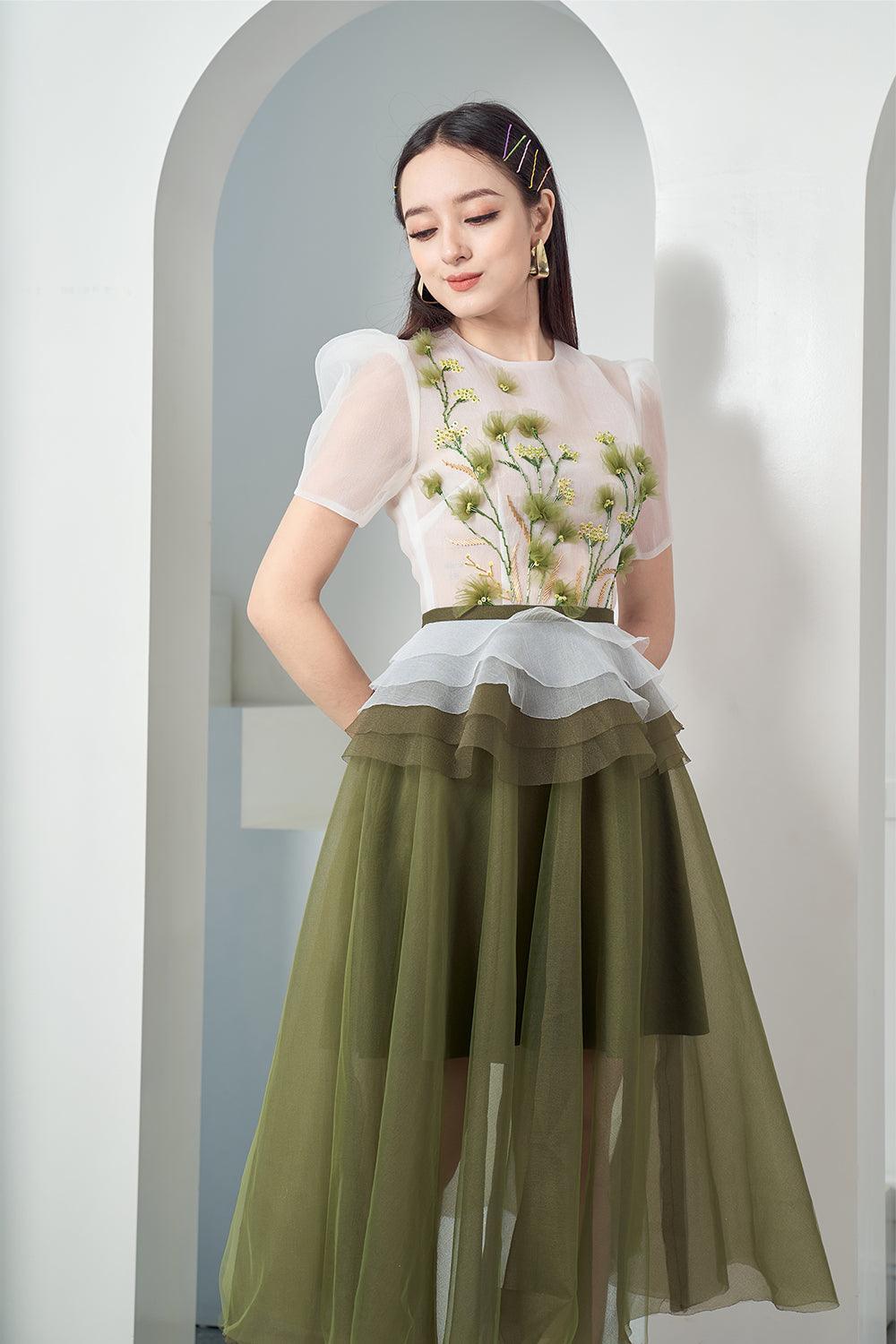 Amity Floral Embroidered Dress MEAN BLVD