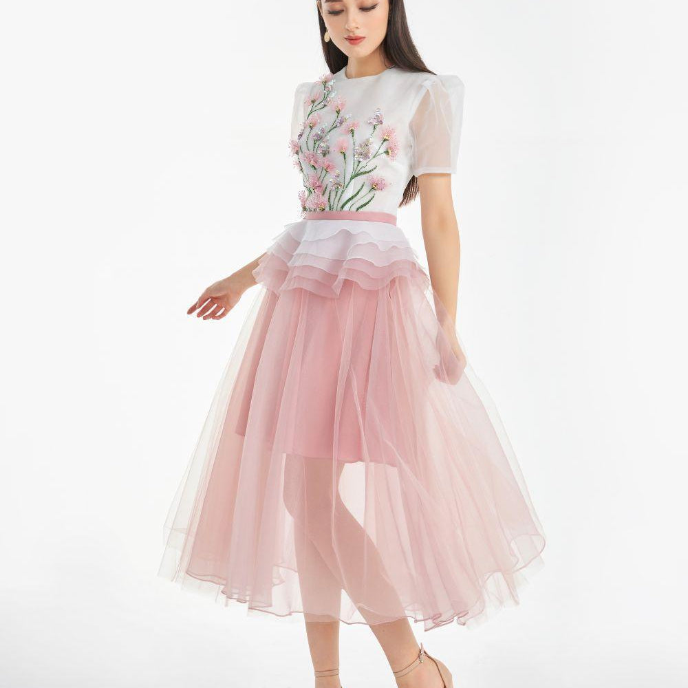 Amity Floral Embroidered Dress MEAN BLVD