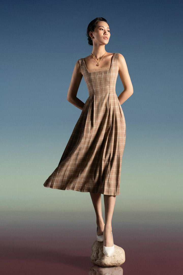 Andrea Sides Pleated Dress MEAN BLVD