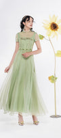 Annette Ruffle Neck Dress MEAN BLVD