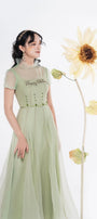 Annette Ruffle Neck Dress MEAN BLVD