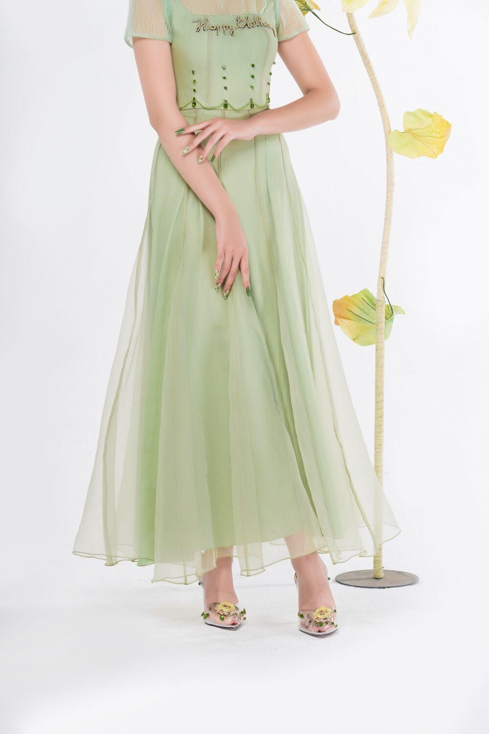 Annette Ruffle Neck Dress MEAN BLVD