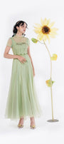 Annette Ruffle Neck Dress MEAN BLVD