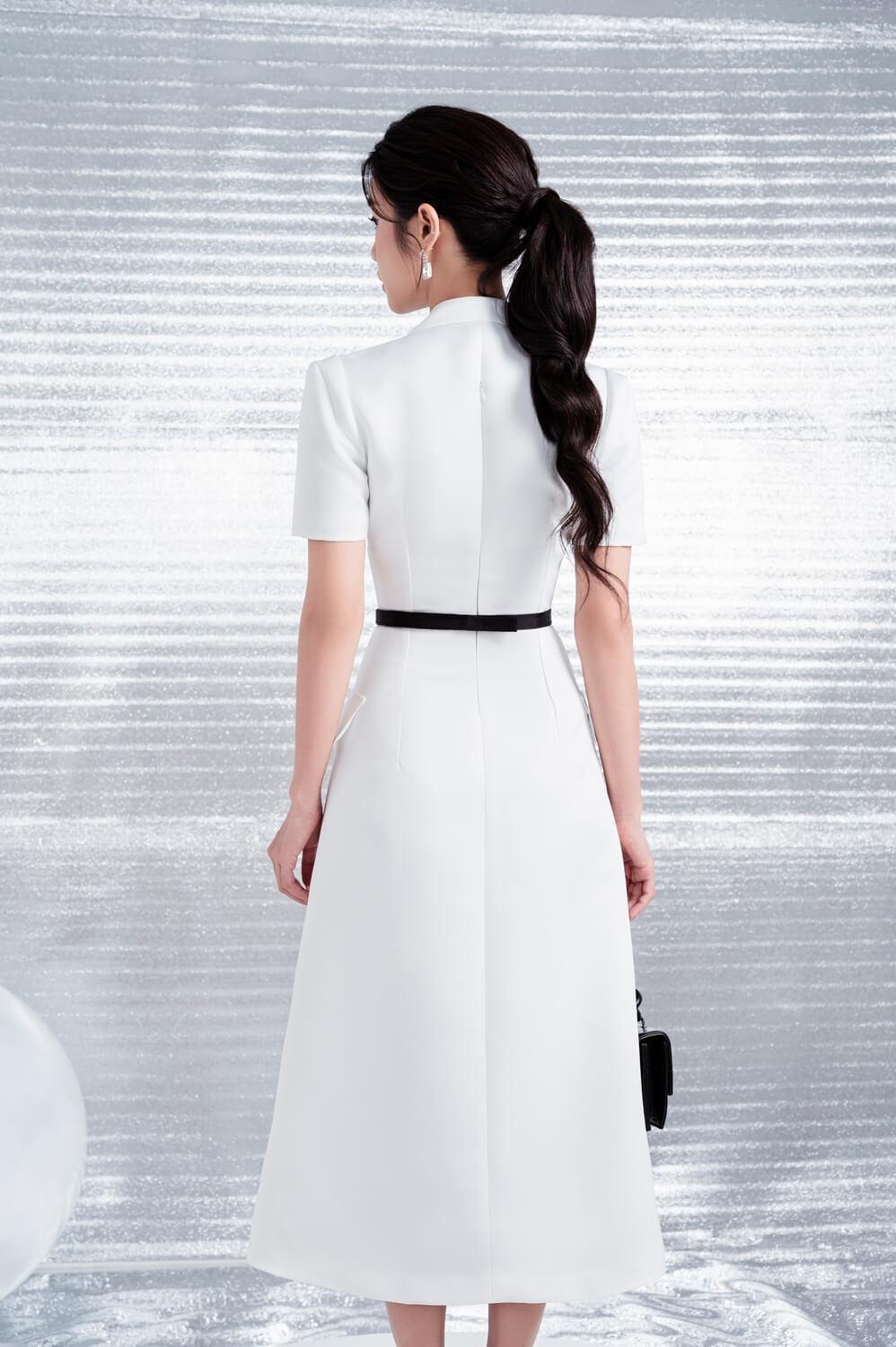 Annie Notched Lapel Dress MEAN BLVD