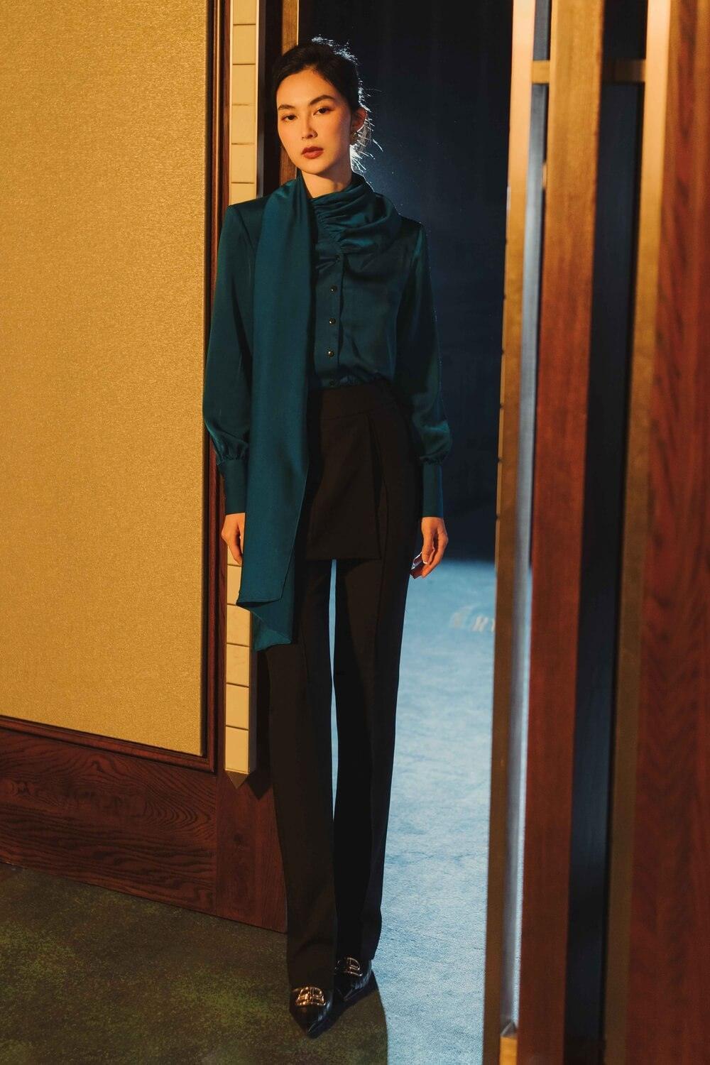 Atco Tie Necked Blouse MEAN BLVD