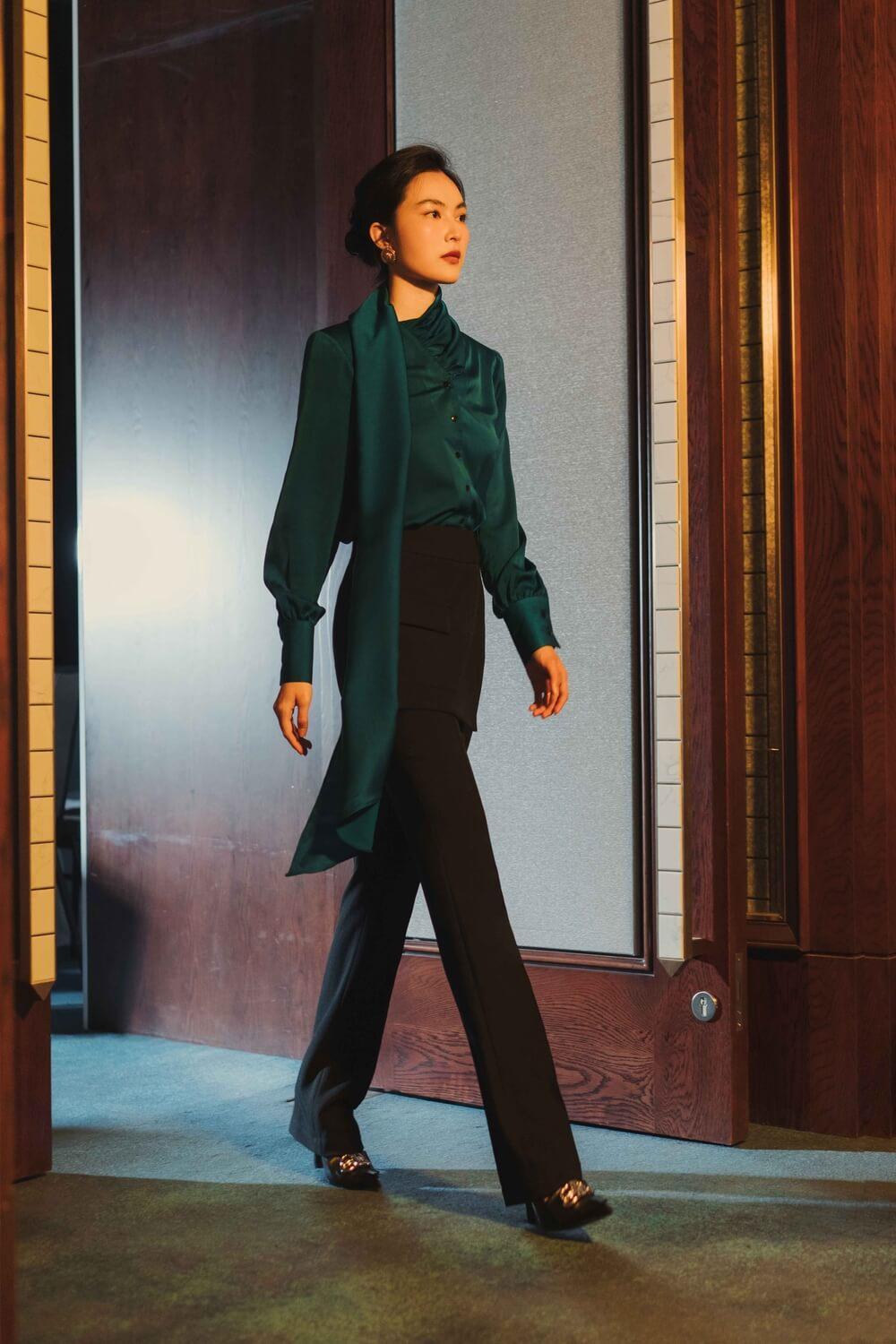 Atco Tie Necked Blouse MEAN BLVD