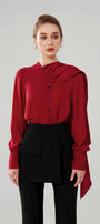 Atco Tie Necked Blouse MEAN BLVD