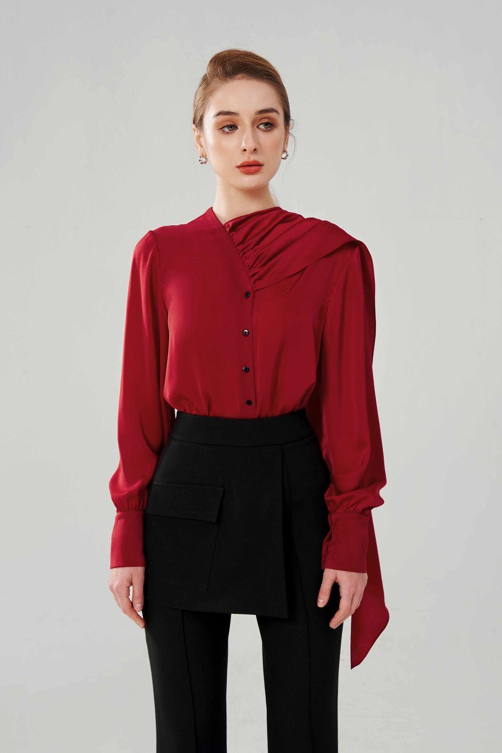 Atco Tie Necked Blouse MEAN BLVD