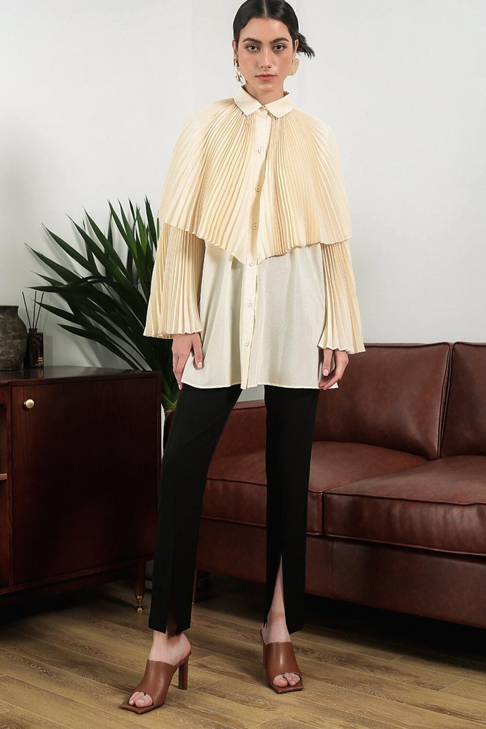 Bailey Pleated Top MEAN BLVD