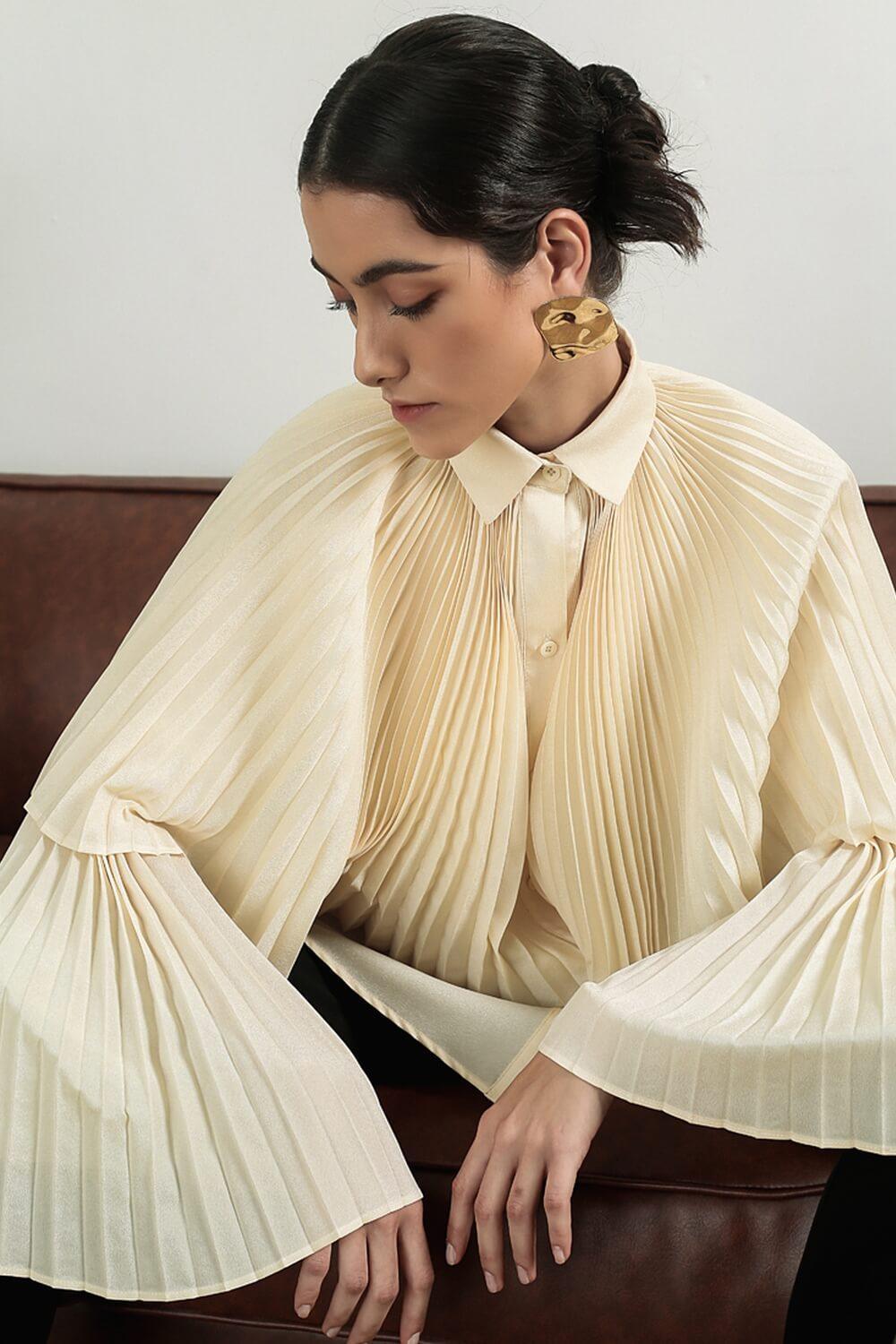 Bailey Pleated Top MEAN BLVD