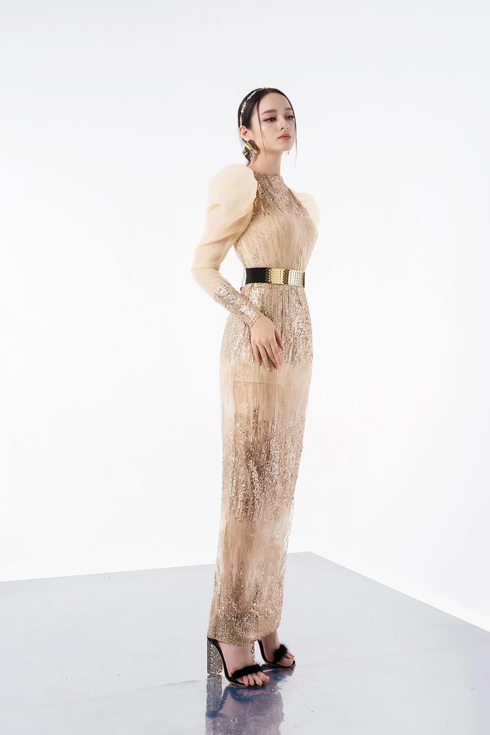 Bianco Saquin Dress MEAN BLVD