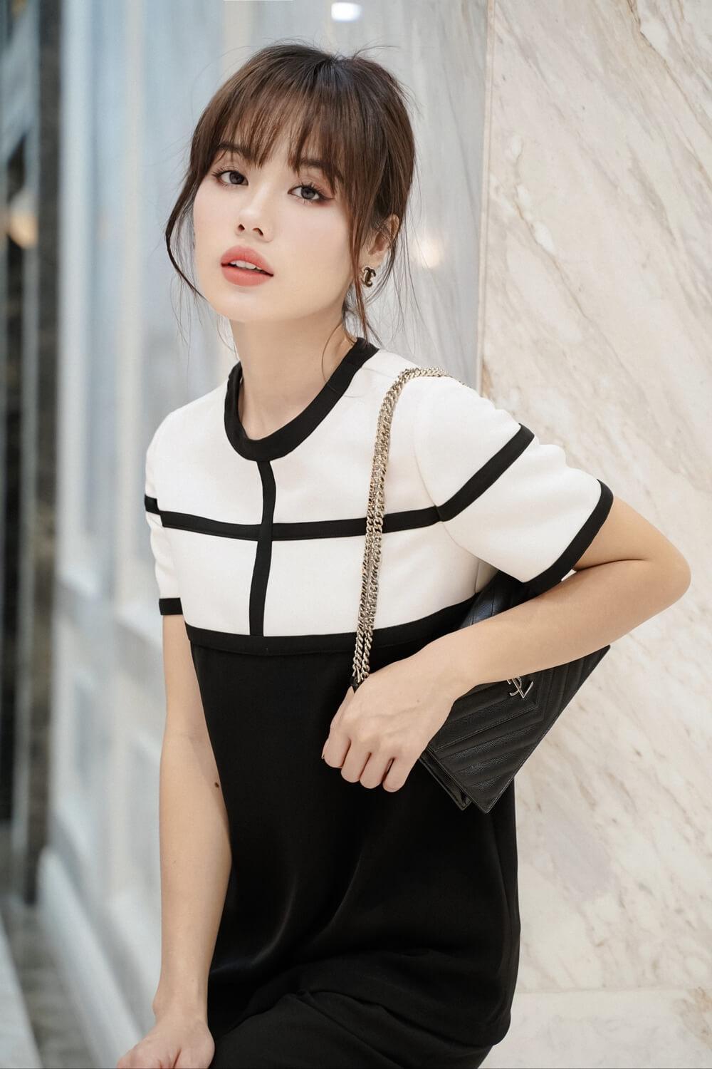 Blair Straight Round Neck Cotton Spandex Top MEAN BLVD