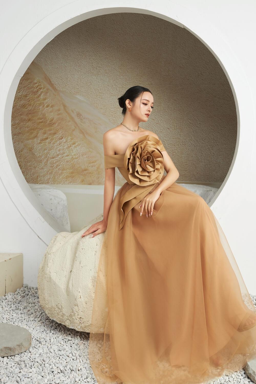 Blunt Off-Shoulder Dress MEAN BLVD