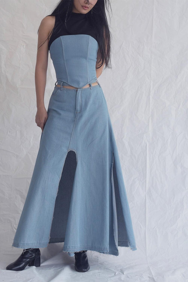 Briony Slit Maxi Skirt MEAN BLVD