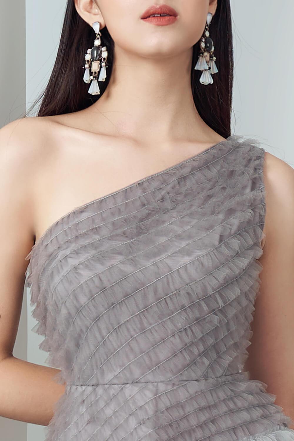 Catacomb One Shoulder Dress MEAN BLVD