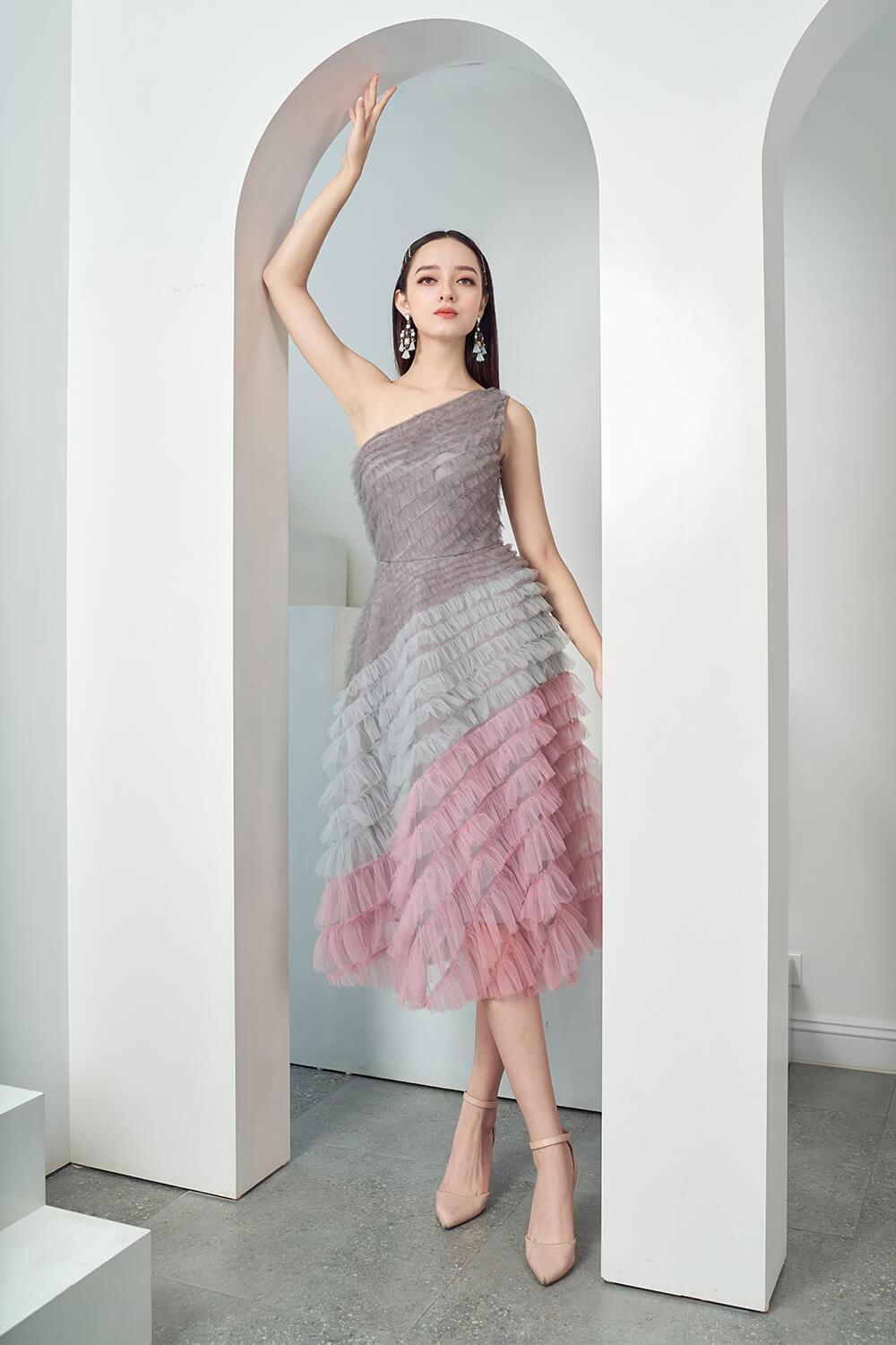 Catacomb One Shoulder Dress MEAN BLVD