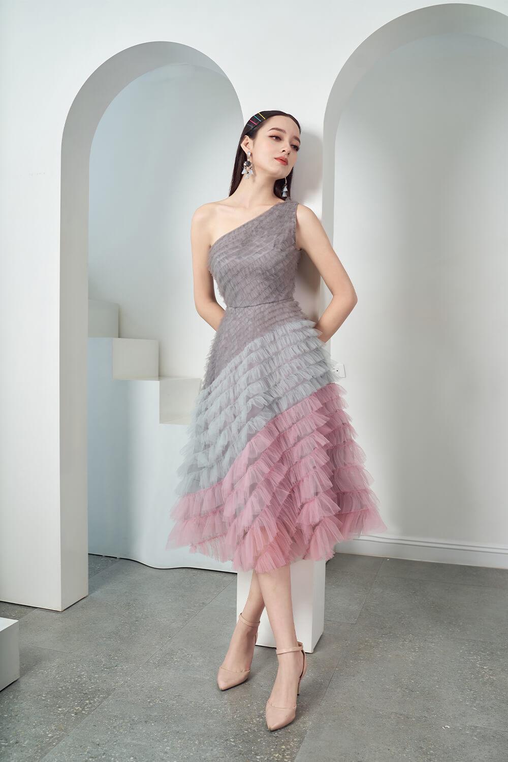 Catacomb One Shoulder Dress MEAN BLVD