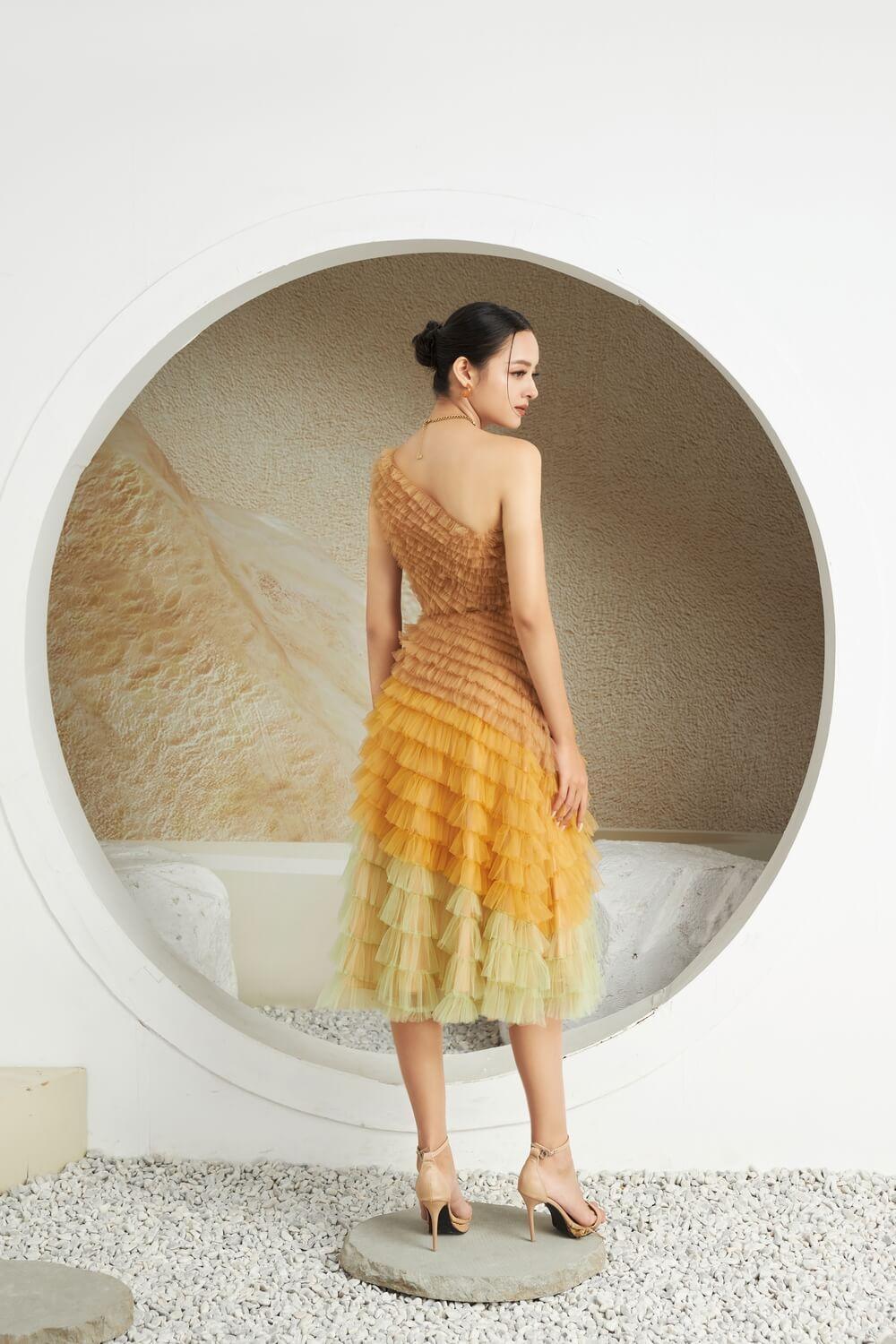 Catacomb One Shoulder Dress MEAN BLVD