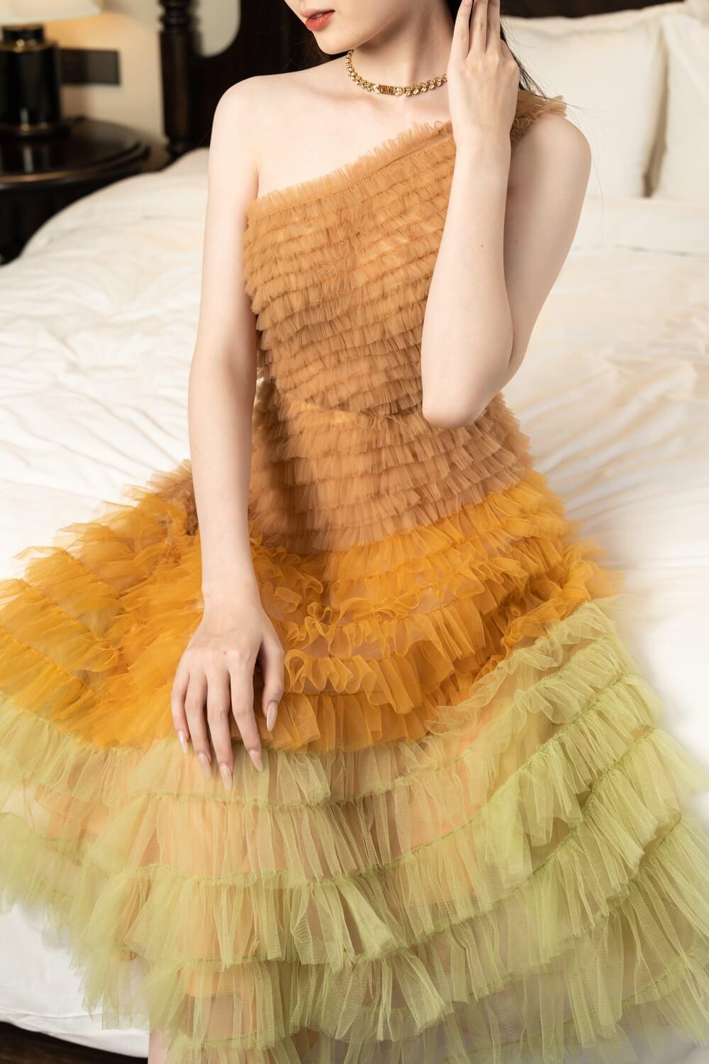Catacomb One Shoulder Dress MEAN BLVD