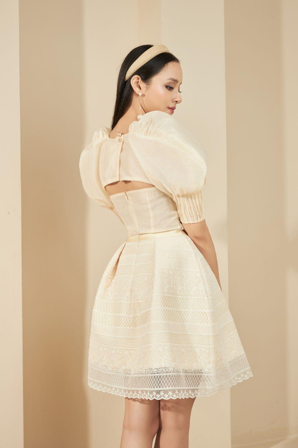 Christina Puffy Shoulder Dress MEAN BLVD