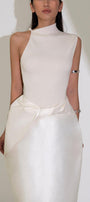 Dai Asymmetric Sleeveless Ribbed Cotton Top MEAN BLVD