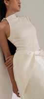 Dai Asymmetric Sleeveless Ribbed Cotton Top MEAN BLVD