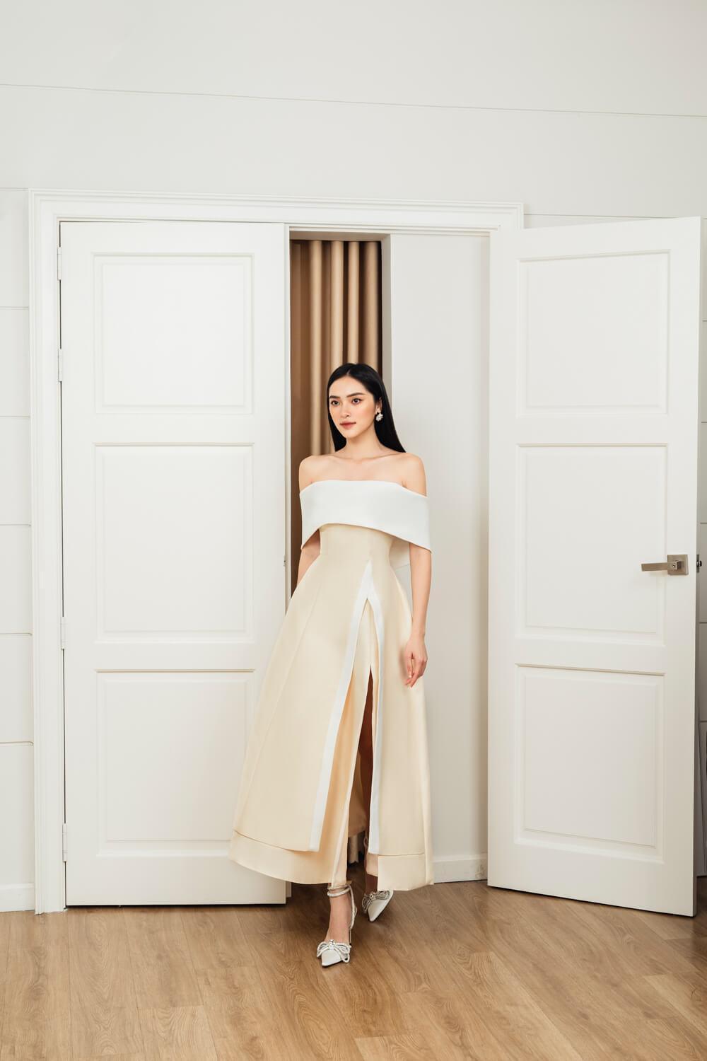 dakota midi dress Dakota Midi Slip Dress w/ Leaf Motif