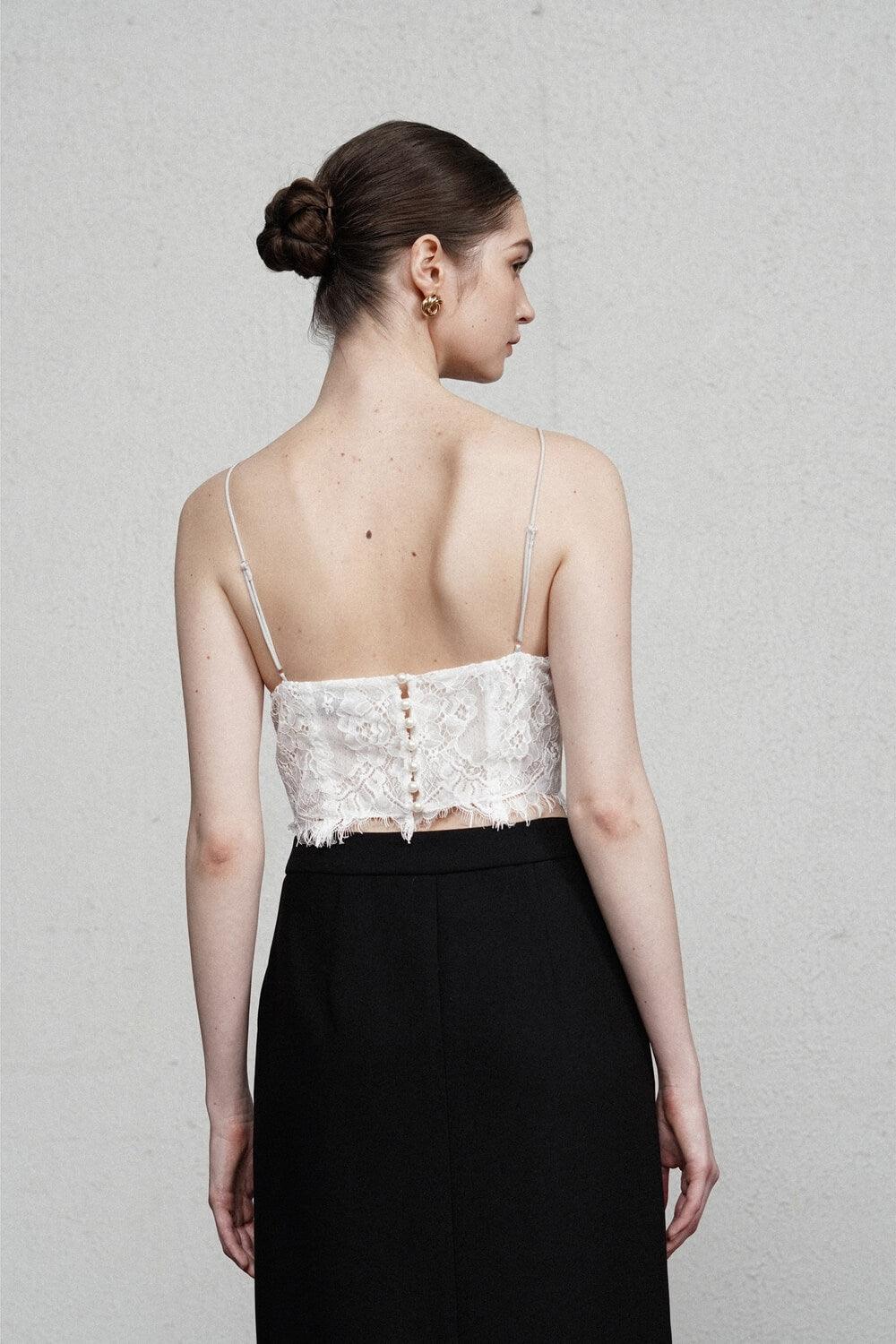 Dayana Cropped Camisole Lace Bralette MEAN BLVD