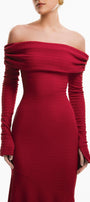 Diana Mermaid Off-Shoulder Jersey Maxi Dress MEAN BLVD