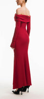 Diana Mermaid Off-Shoulder Jersey Maxi Dress MEAN BLVD