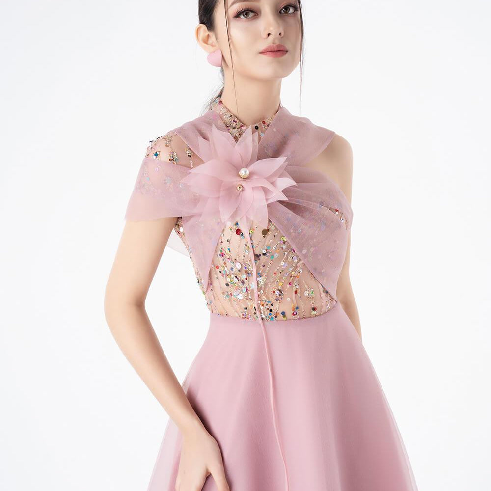 Dormer Asymmetric Sleeves Dress MEAN BLVD