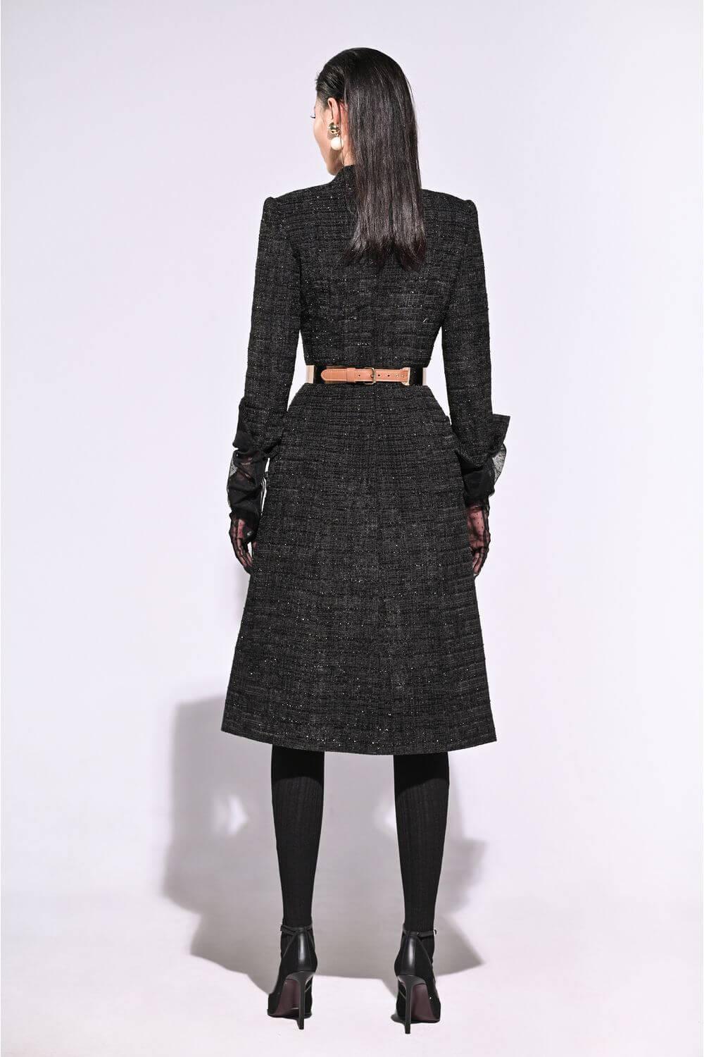 Eli Long Sleeved Tweed Dress MEAN BLVD