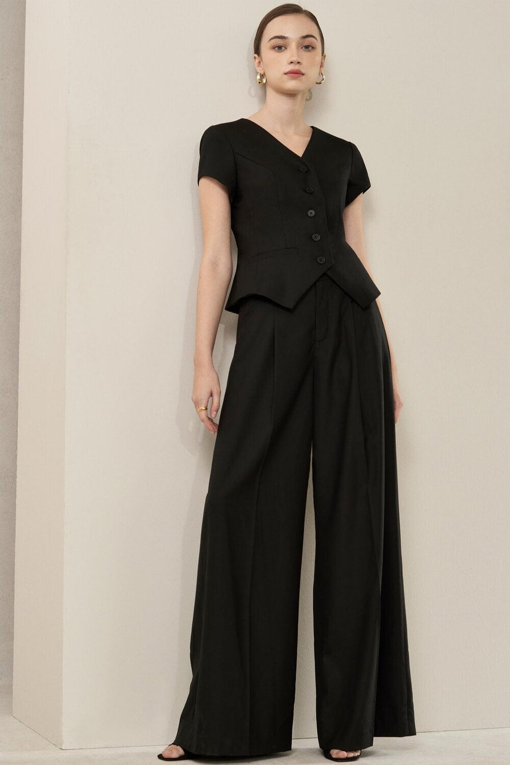 Elisa Cropped Short Sleeved Polycotton Shirt - MEAN BLVD