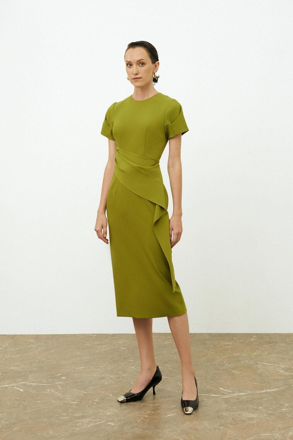 Ella Ruffle Flap Dress MEAN BLVD