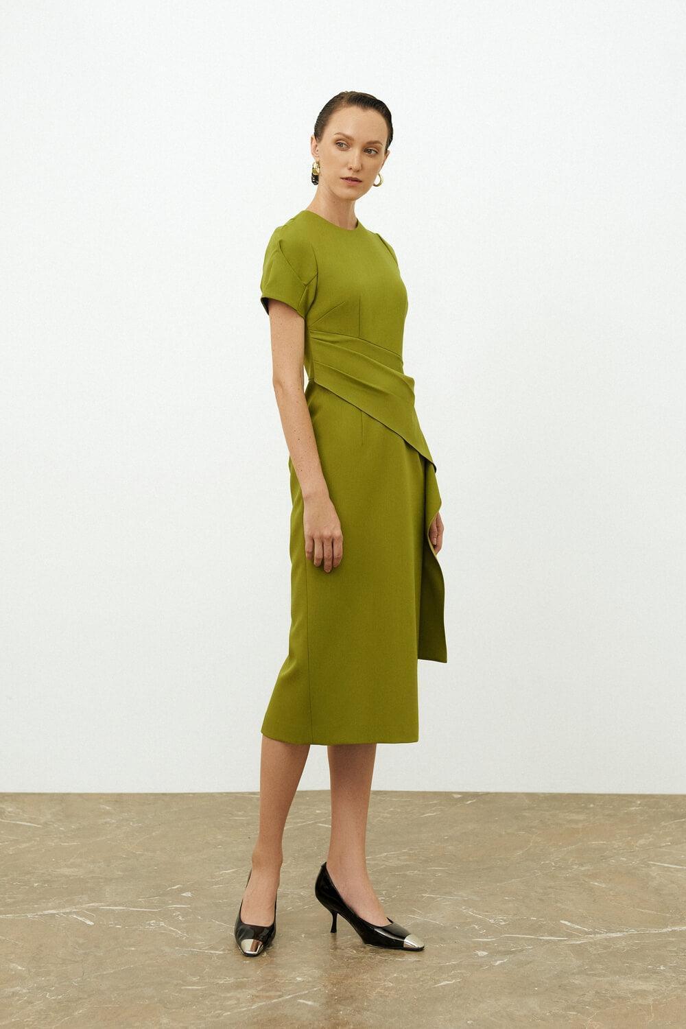 Ella Ruffle Flap Dress MEAN BLVD