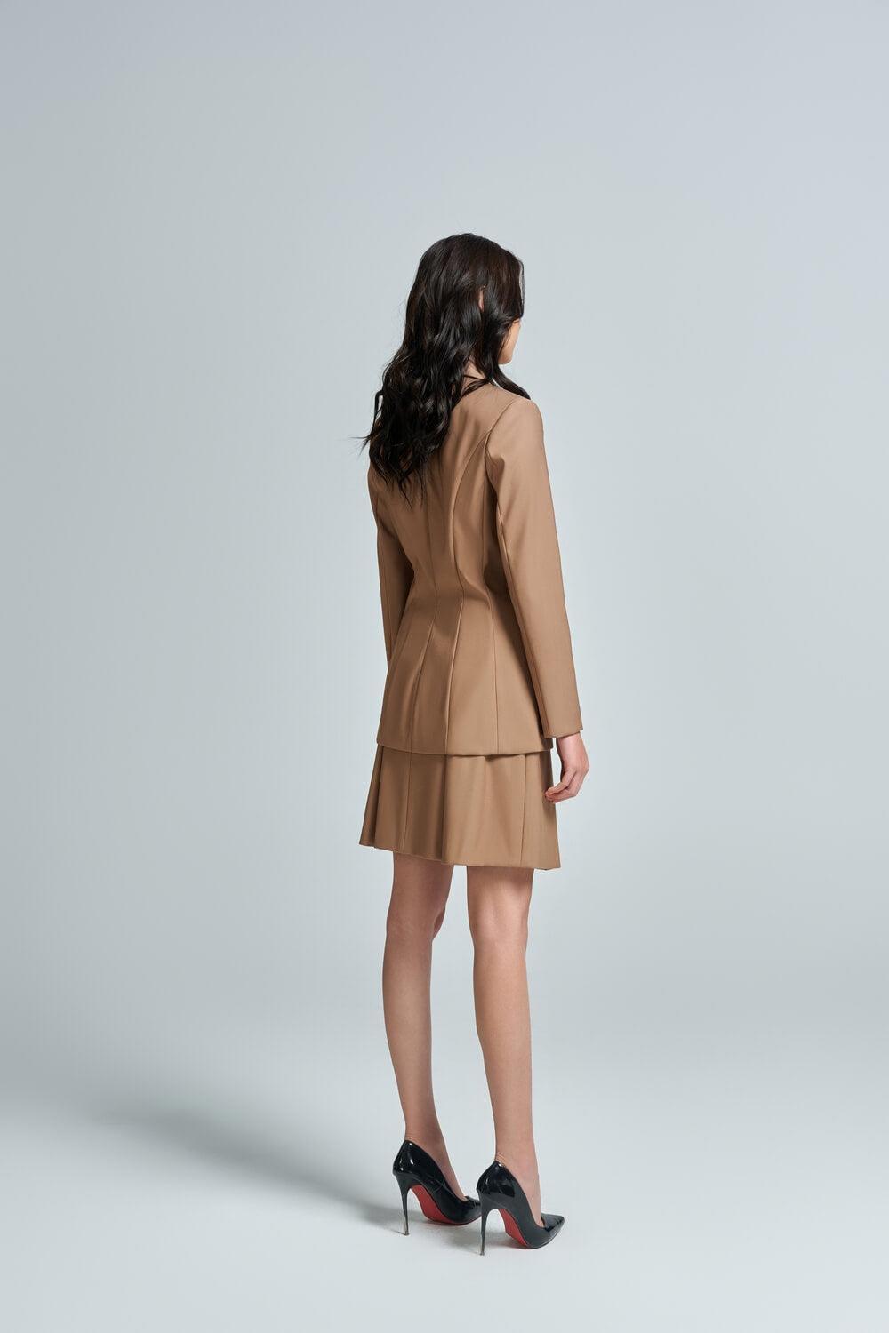 Elma Straight Double Breasted Twill Blazer - MEAN BLVD