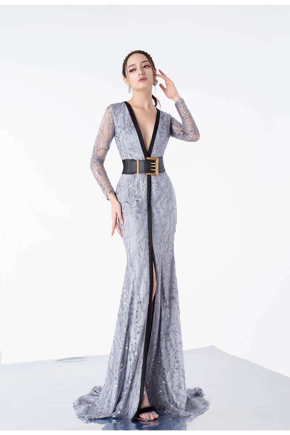 Esme Deep V-Neck Dress MEAN BLVD