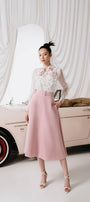 Esme Straight Ruffled Organza Blouse MEAN BLVD