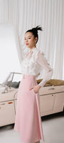 Esme Straight Ruffled Organza Blouse MEAN BLVD