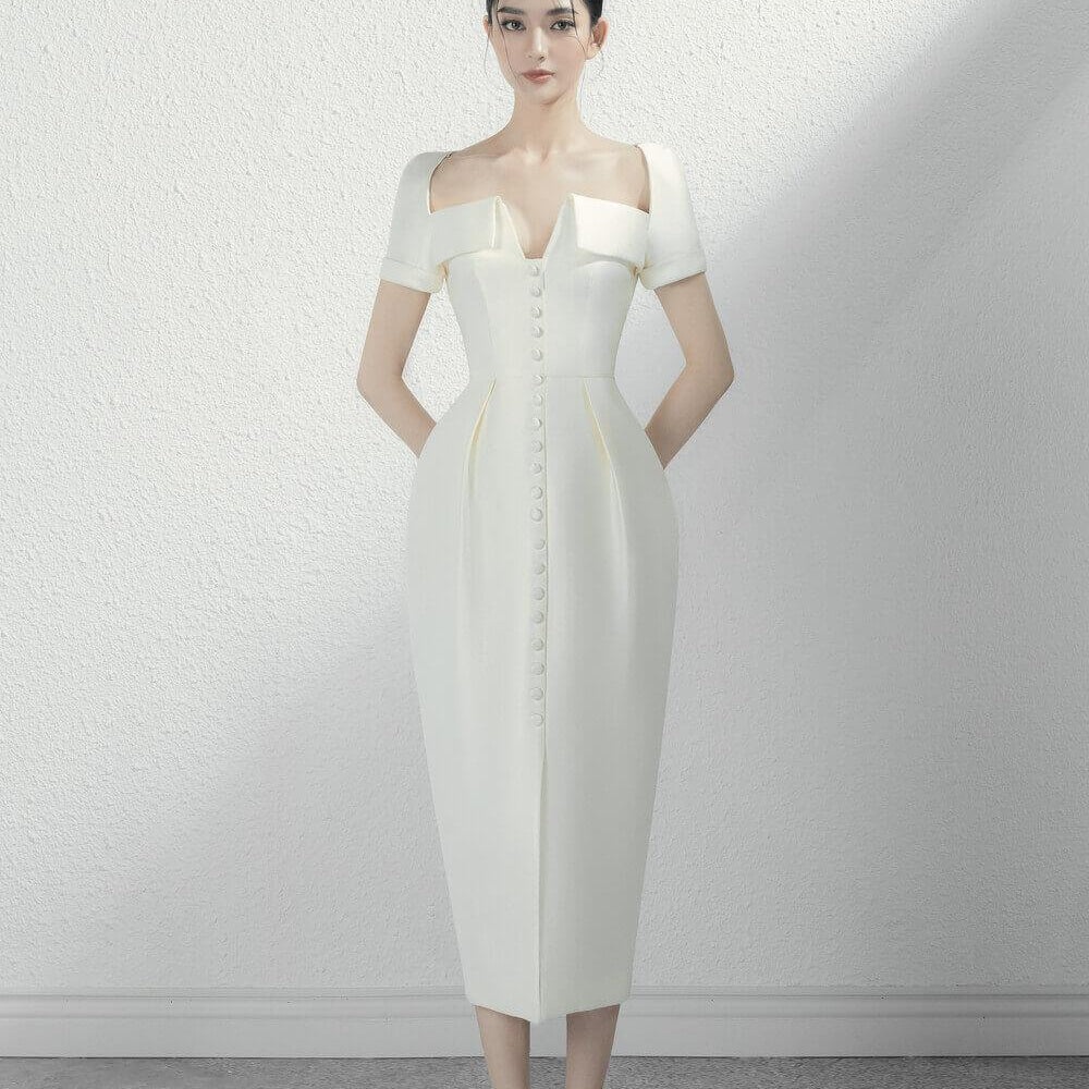 Estella Pencil Midi Dress MEAN BLVD